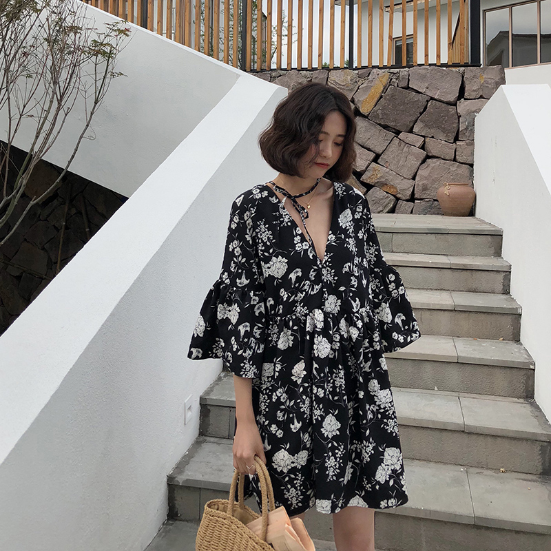 발리 비치 휴가 비치 스커트 슈퍼 페어리 라지 사이즈  - Midi Skirt Floral 리뷰 및 가격